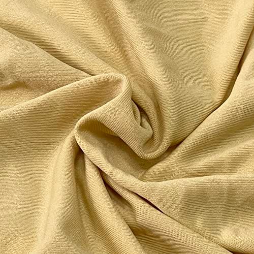 HAINARverS Folding Chair Covers for Wedding, 10pcs Champagne