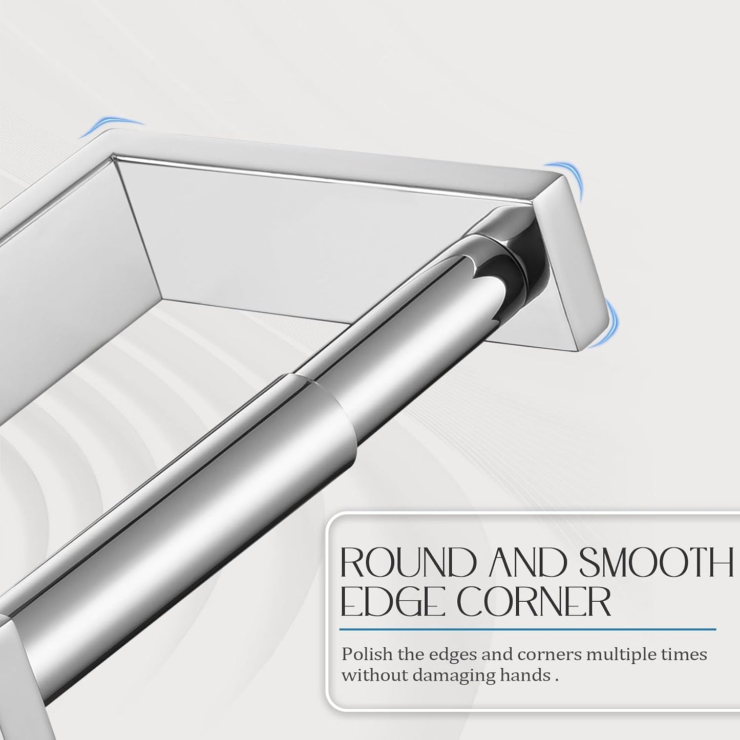 KOKOSIRI Toilet Paper Holder Spring Loaded Bathroom Toilet Roll Holder Wall Mount Stainless Steel Polished Chrome