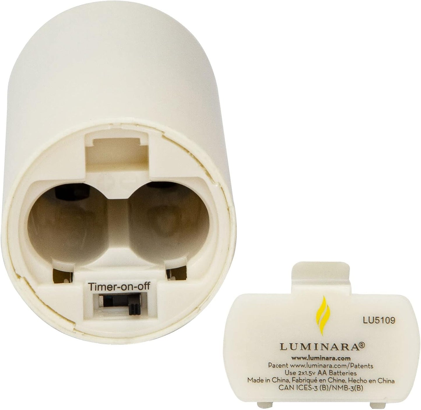 Luminara Realistic Artificial Moving Flame Votive Candle - Set of 2 - Moving Flame LED Battery Operated Lights for