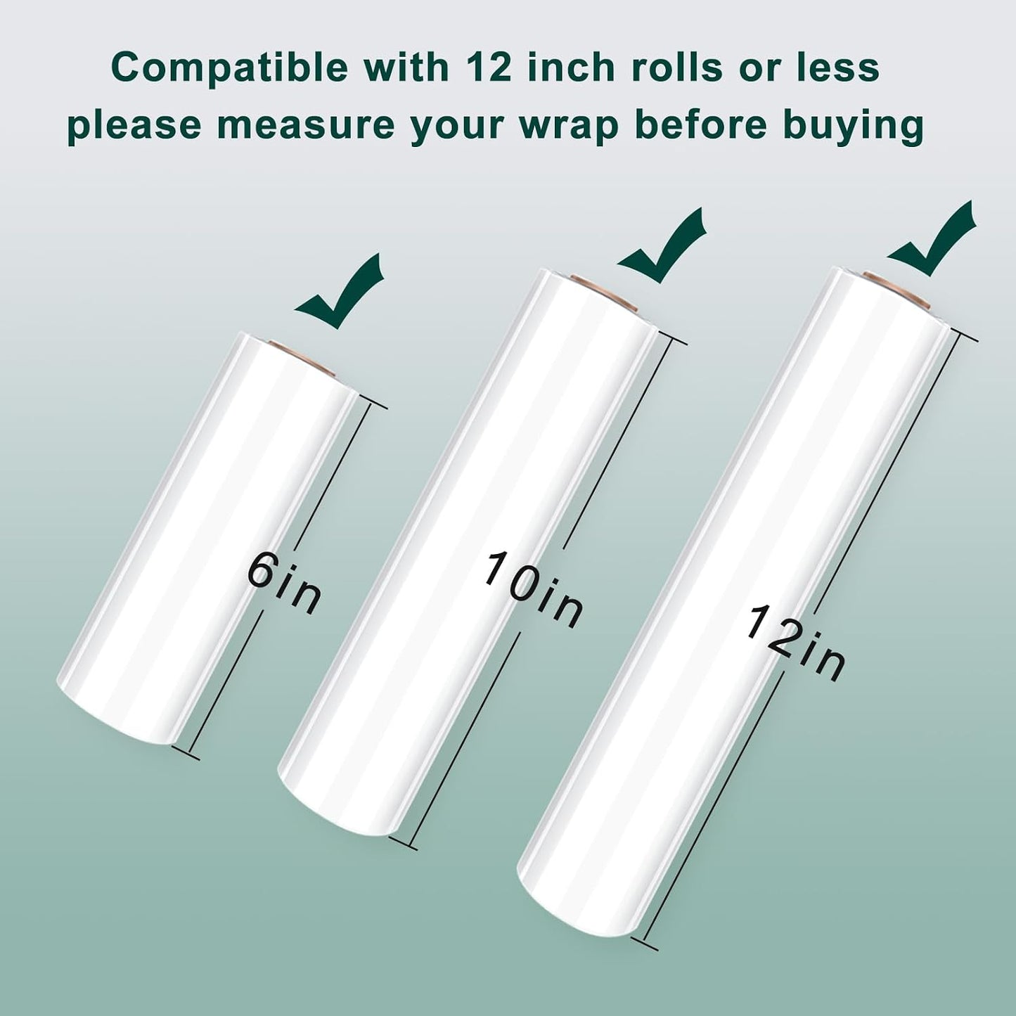 Foil Plastic Wrap Organizer Dispenser - Wall Mounted Bamboo Kitchen Paper Towel Holder with Spice Shelf,4 in 1 12" Roll