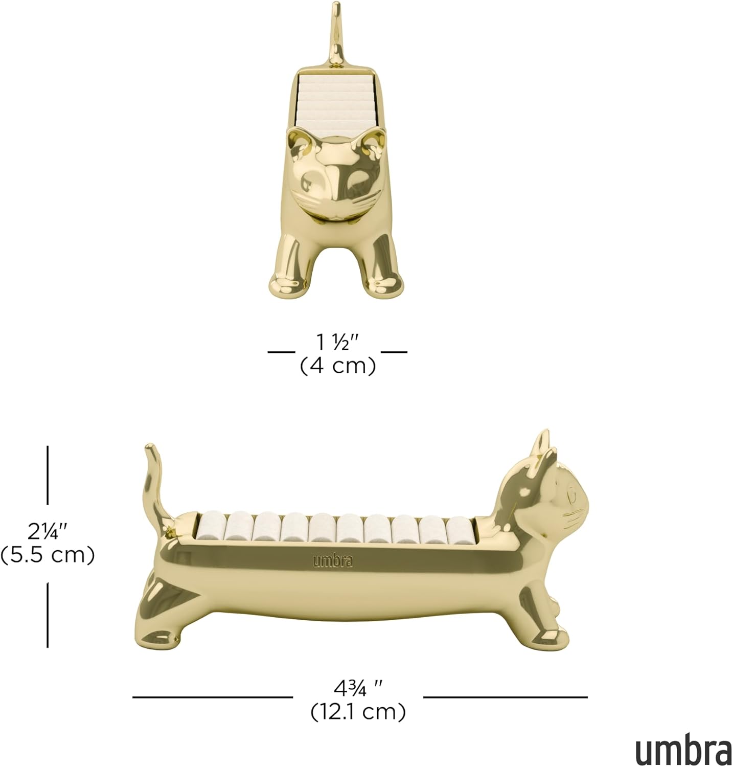 Ring Holder / Gift for Pet Kitty Kitten Lover / Gold / Ali Cat