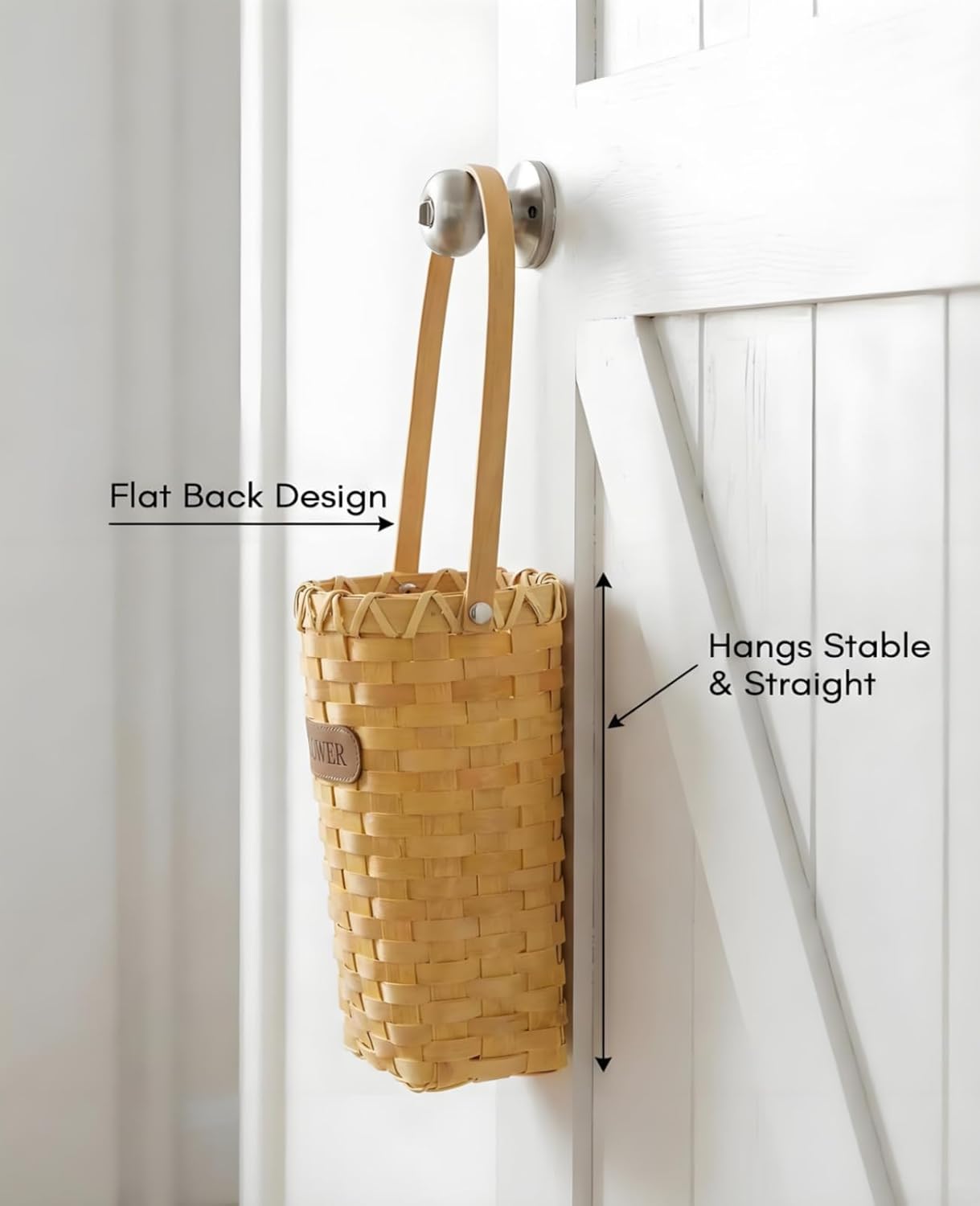 Woven Hanging Basket / Cone-shaped / 9 Inch
