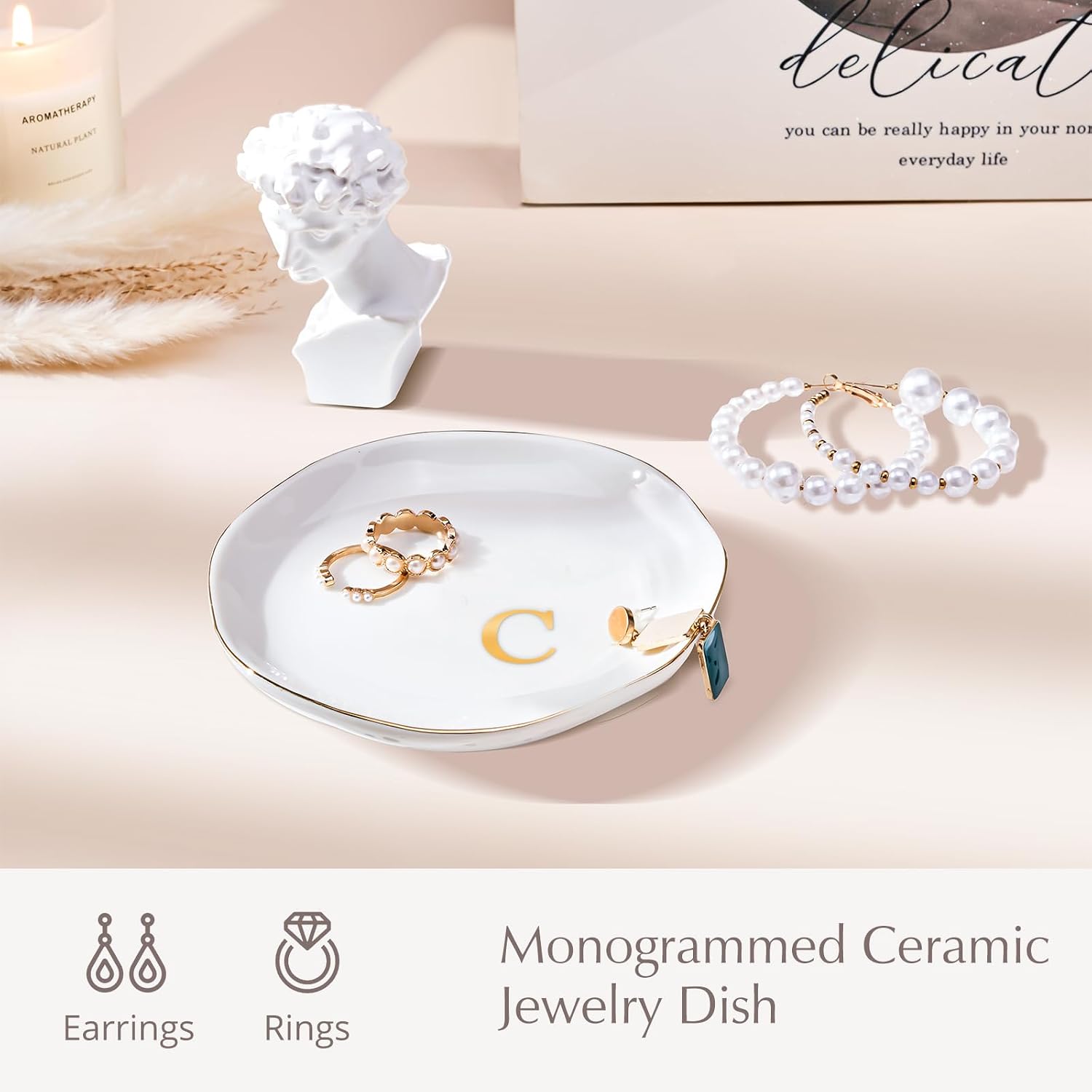 Ceramic Jewelry Tray / C