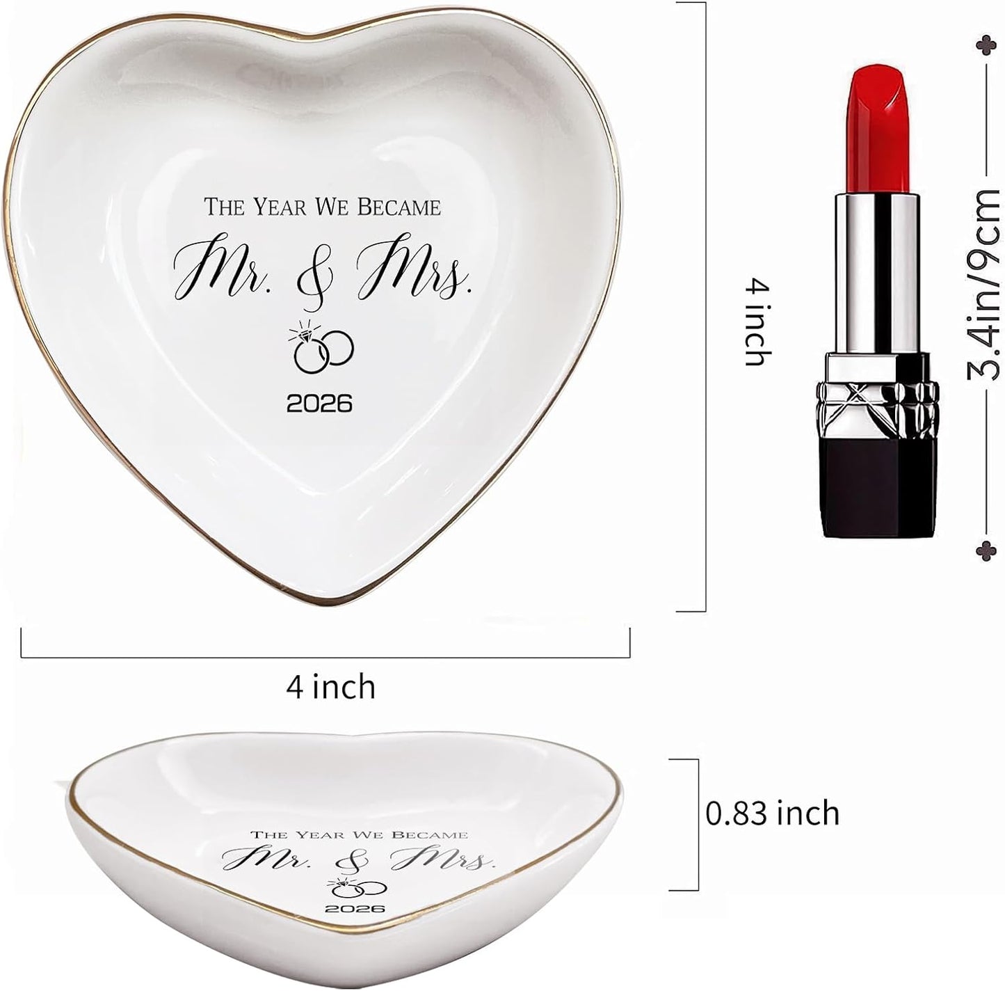 Ceramic Ring Dish / The Year We Became Mr & Mrs 2026