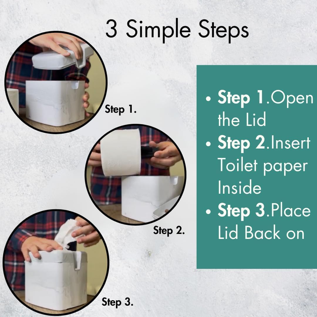Tissuecaddy Life Hack Toilet Paper Dispenser - Money Saver Alternative to Tissue Box and Tissue Box Holder | Home