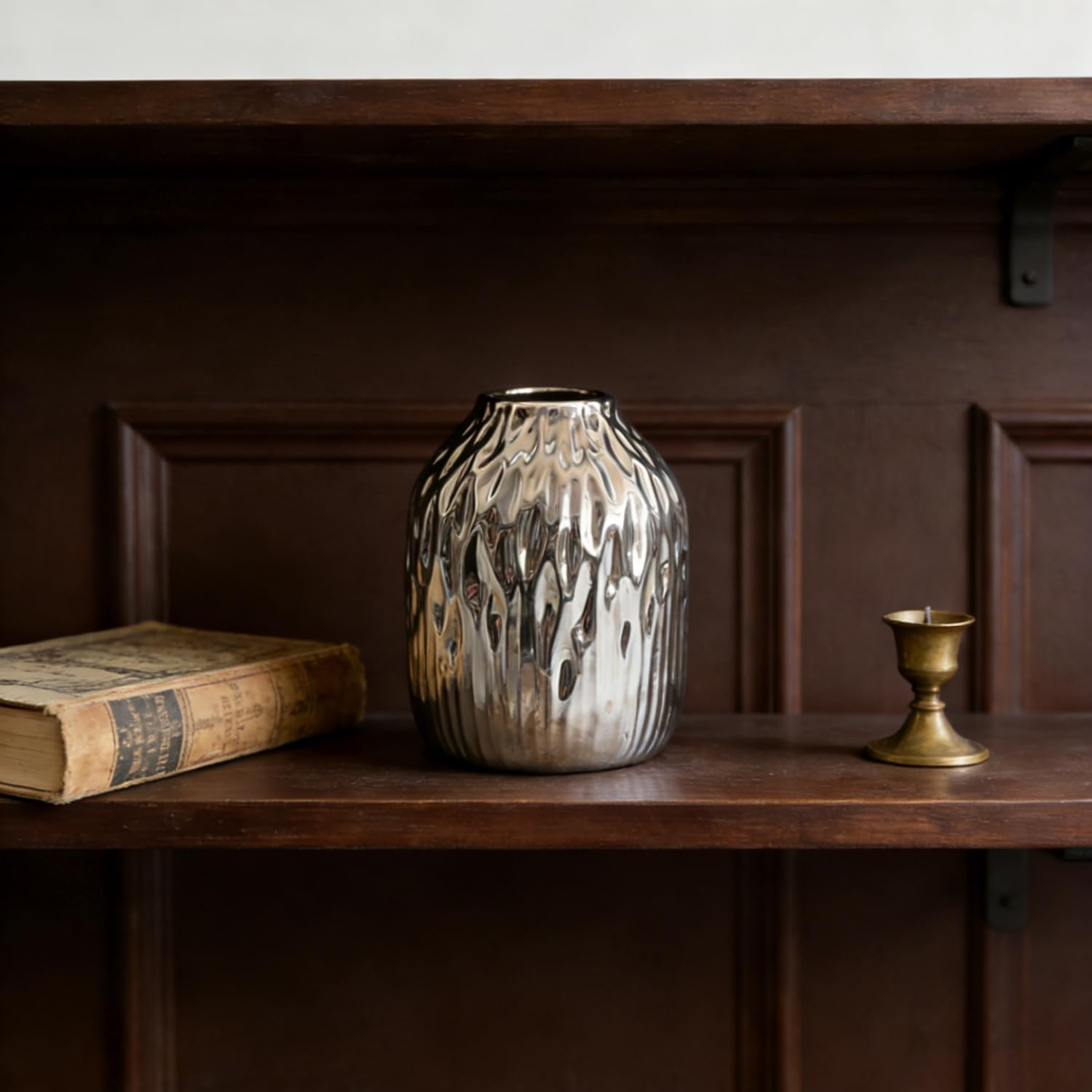 Modern Vases Home Decor / Slivery / Small / 6 Inch