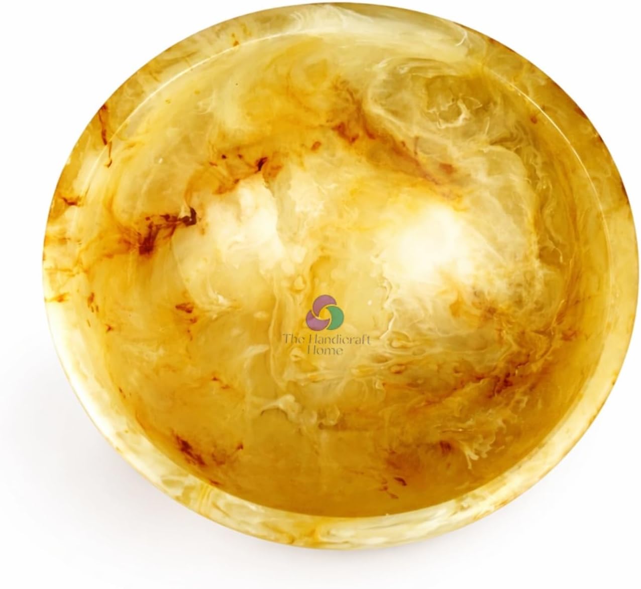 Elegant Handcrafted Resin Bowl / Honey Onyx