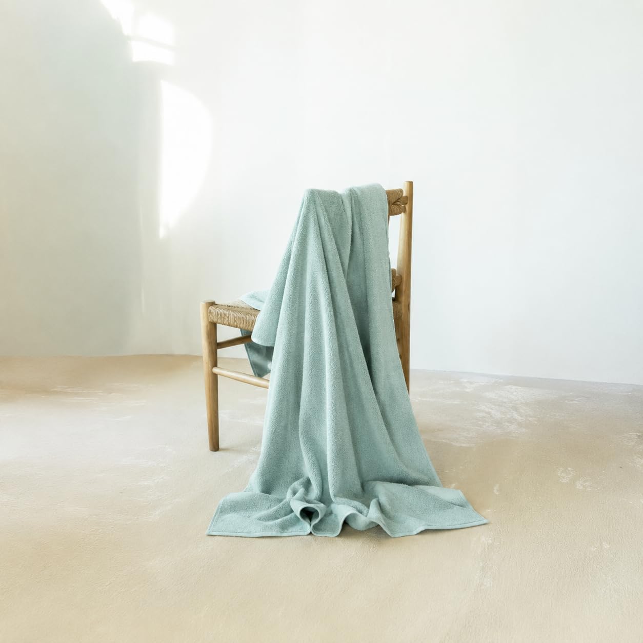 SALBAKOS 100% Turkish Cotton Bath Sheet 40x80 inch (1-Piece Seafoam Green) | Extra Large Jumbo Oversized Bathroom and