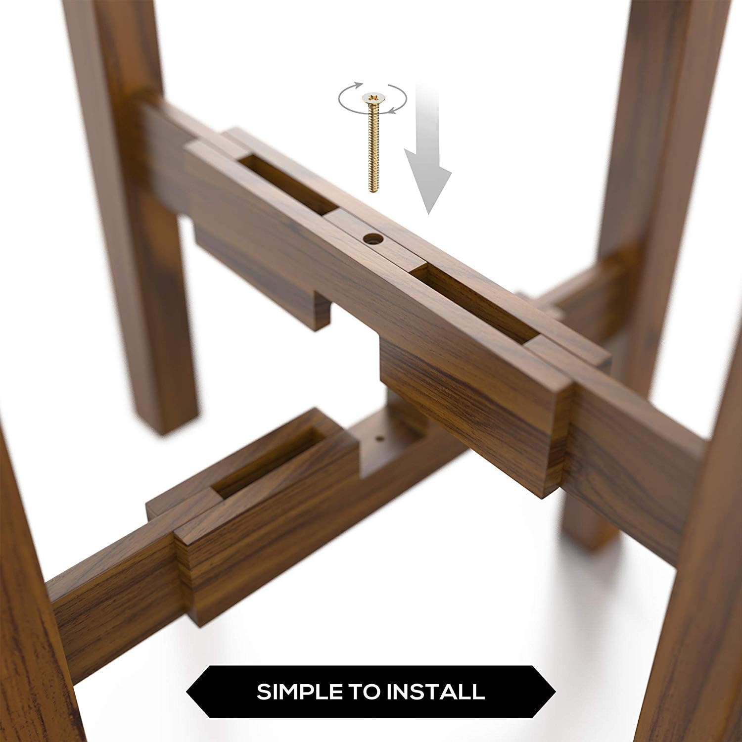 Sophia Mills Mid Century Plant Stand - Solid Wood Item Stand Handmade with Acacia - Fits Medium & Large Pots Sizes 8 to