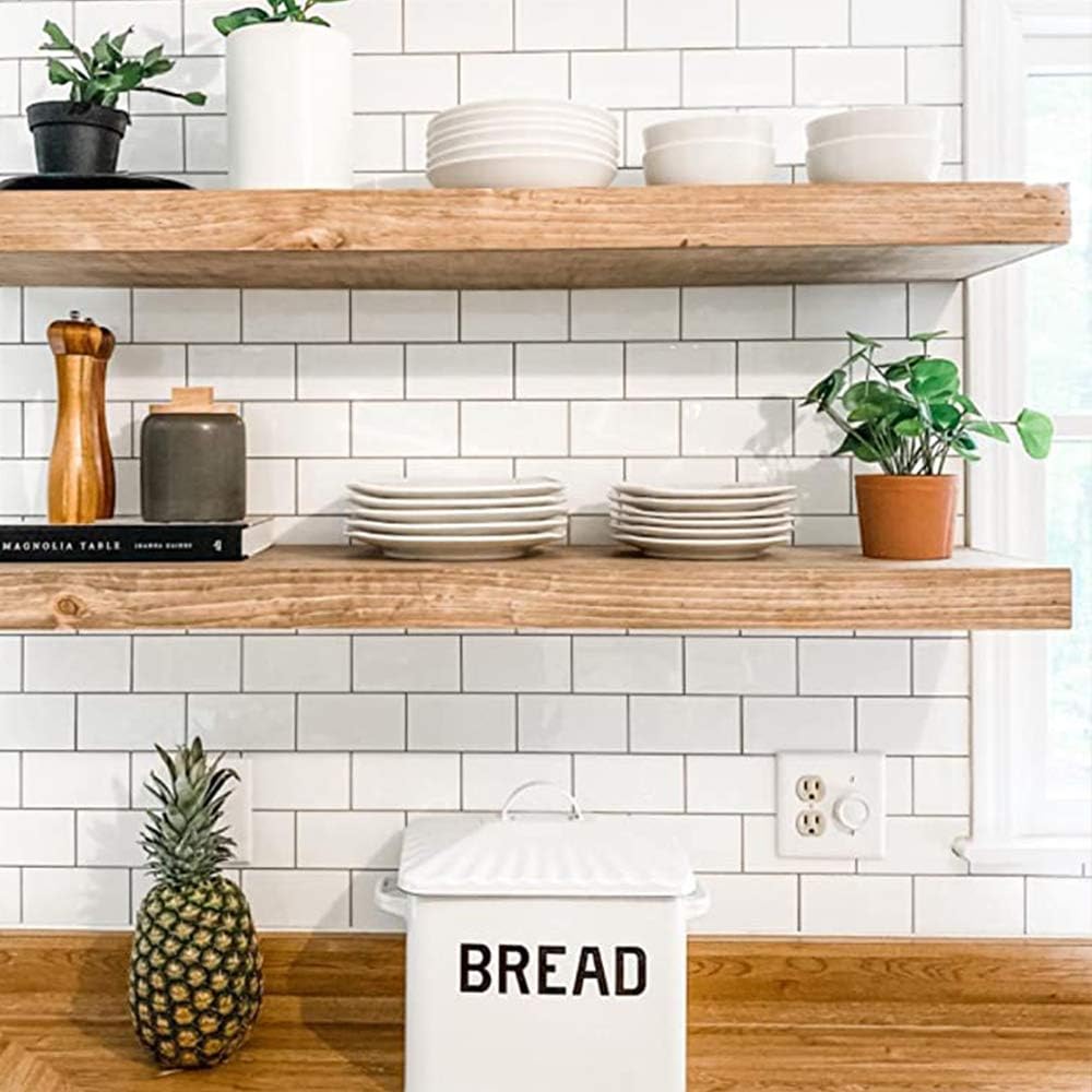 Stick on Tiles Backsplash / White
