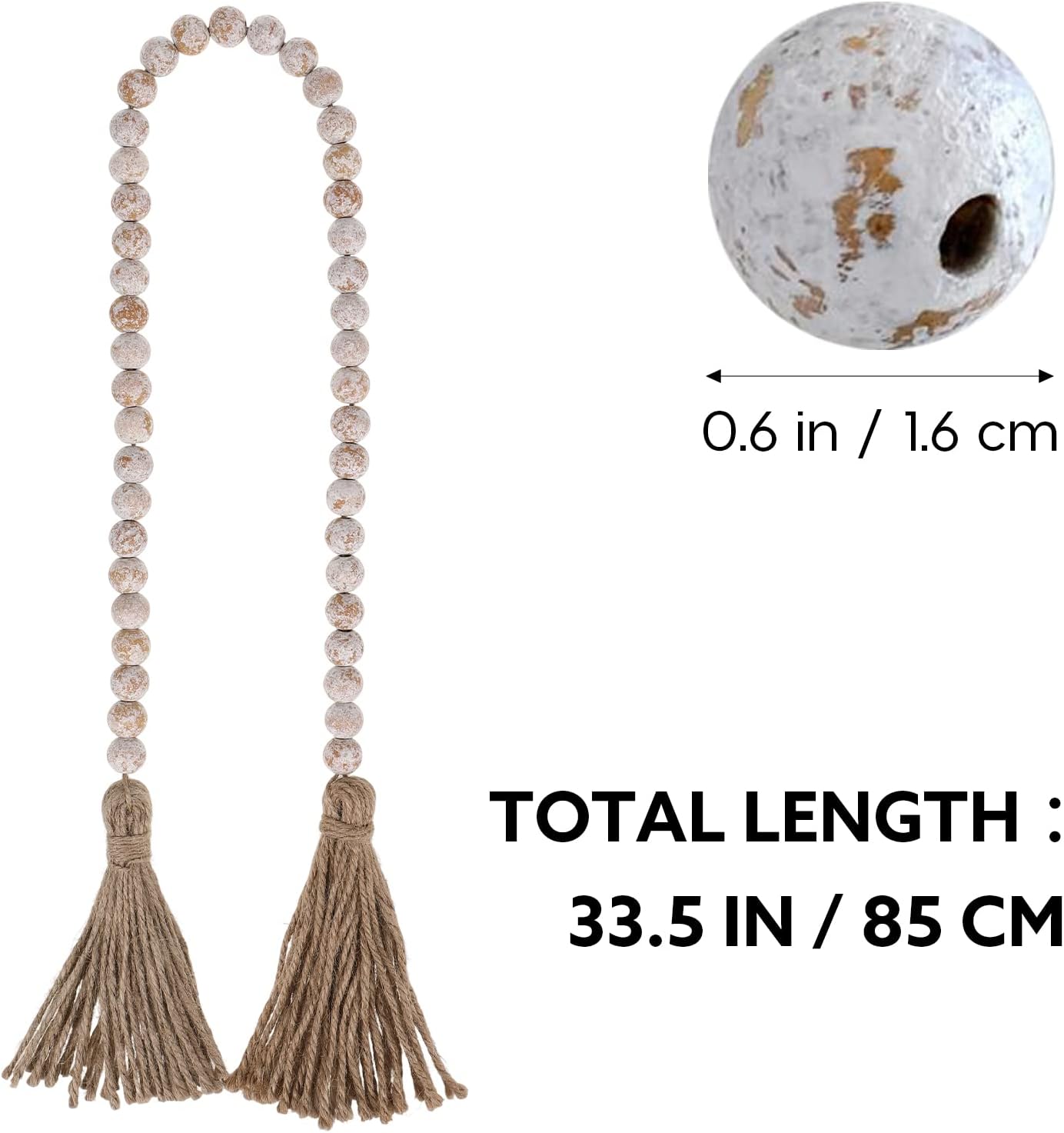 Wooden Beads Garland / Rustic