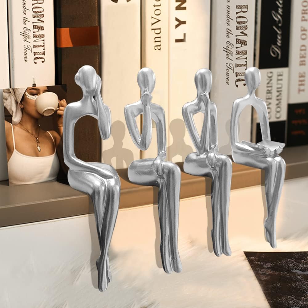 Statues / Accent Decor Thinker Statuem / Silver