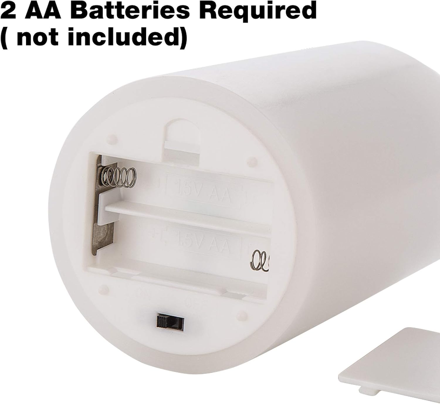 White Flameless Pillar Candles with Remote Set of 3 | Flickering LED Wax Candles, 2 AA Battery Powered, Melted Edge