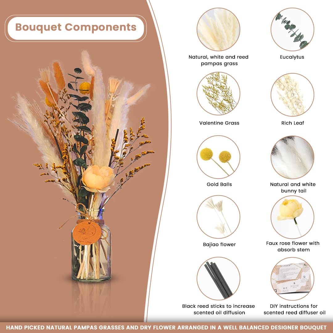 Vase / Vase Included / Natural / 15 Inch / Set of 23