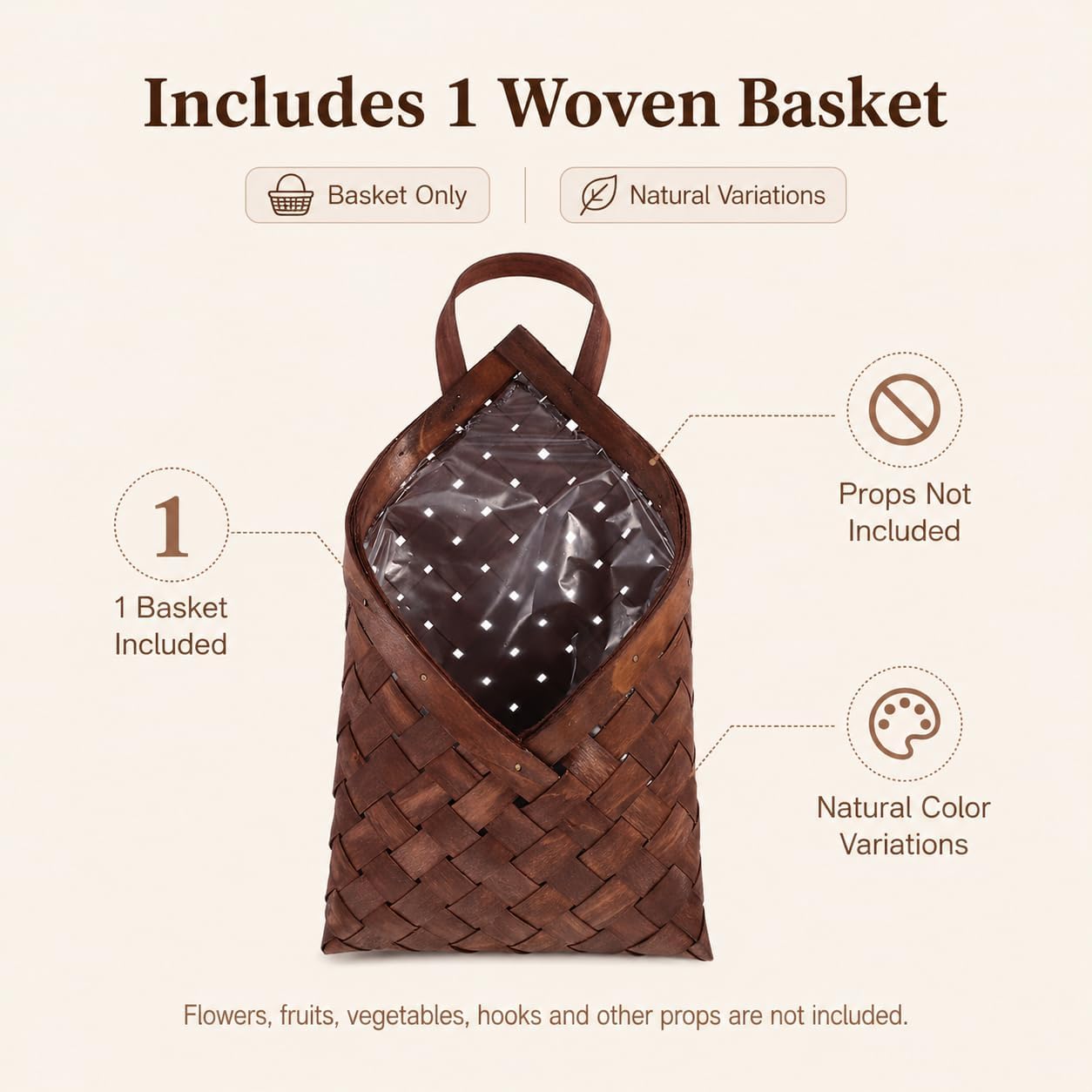 Wall Hanging Woven Basket