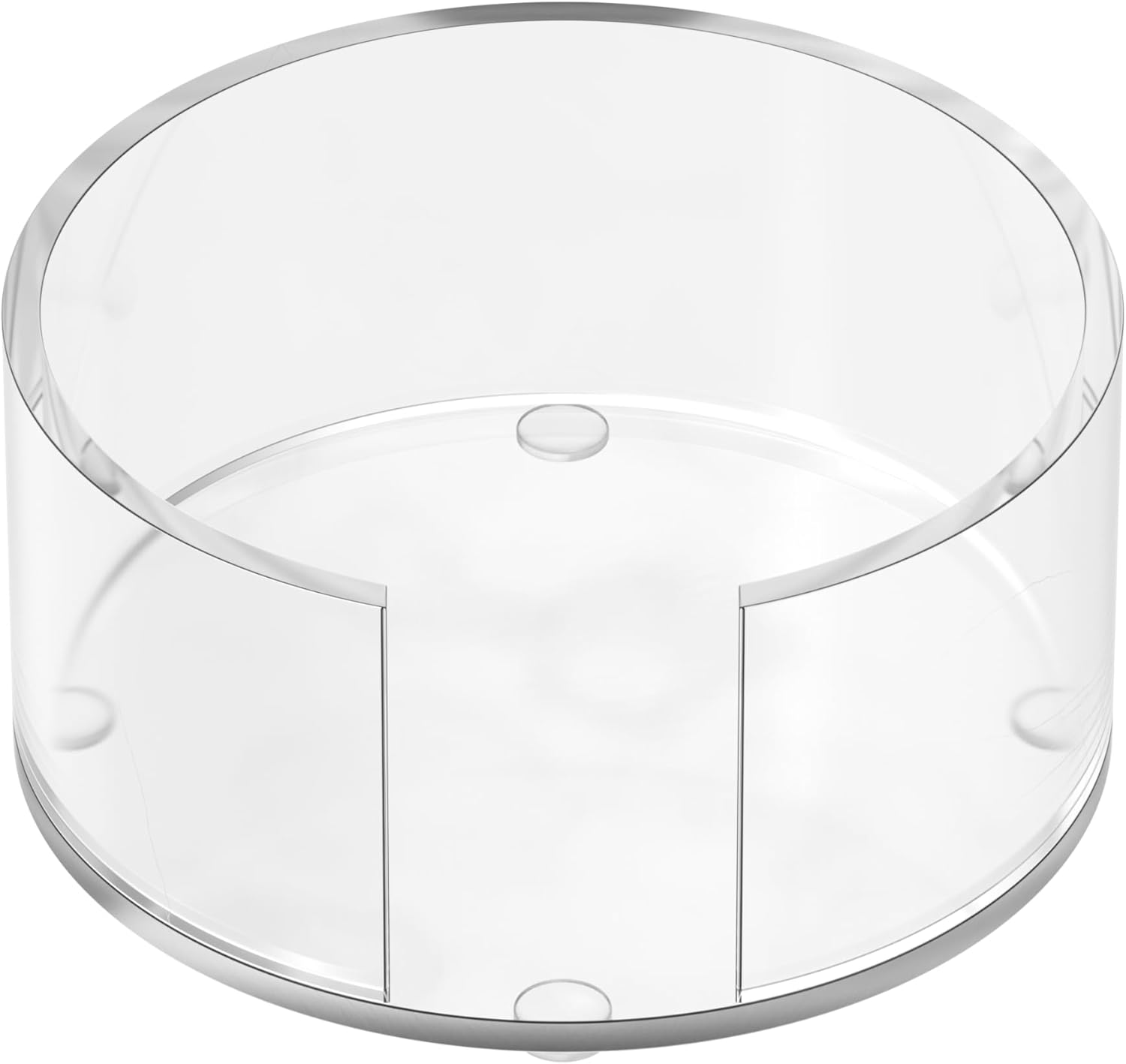 Holder / Scalloped Acrylic Drink Coaster Set 4‑Pack / Light Blue
