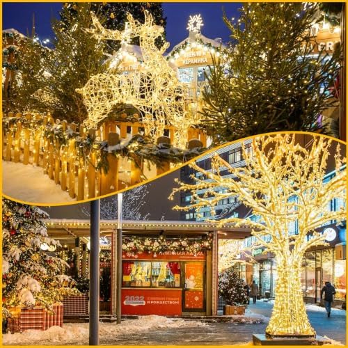 KAQ Connectable 240LED 88Ft String Lights, Christmas Lights Indoor Outdoor