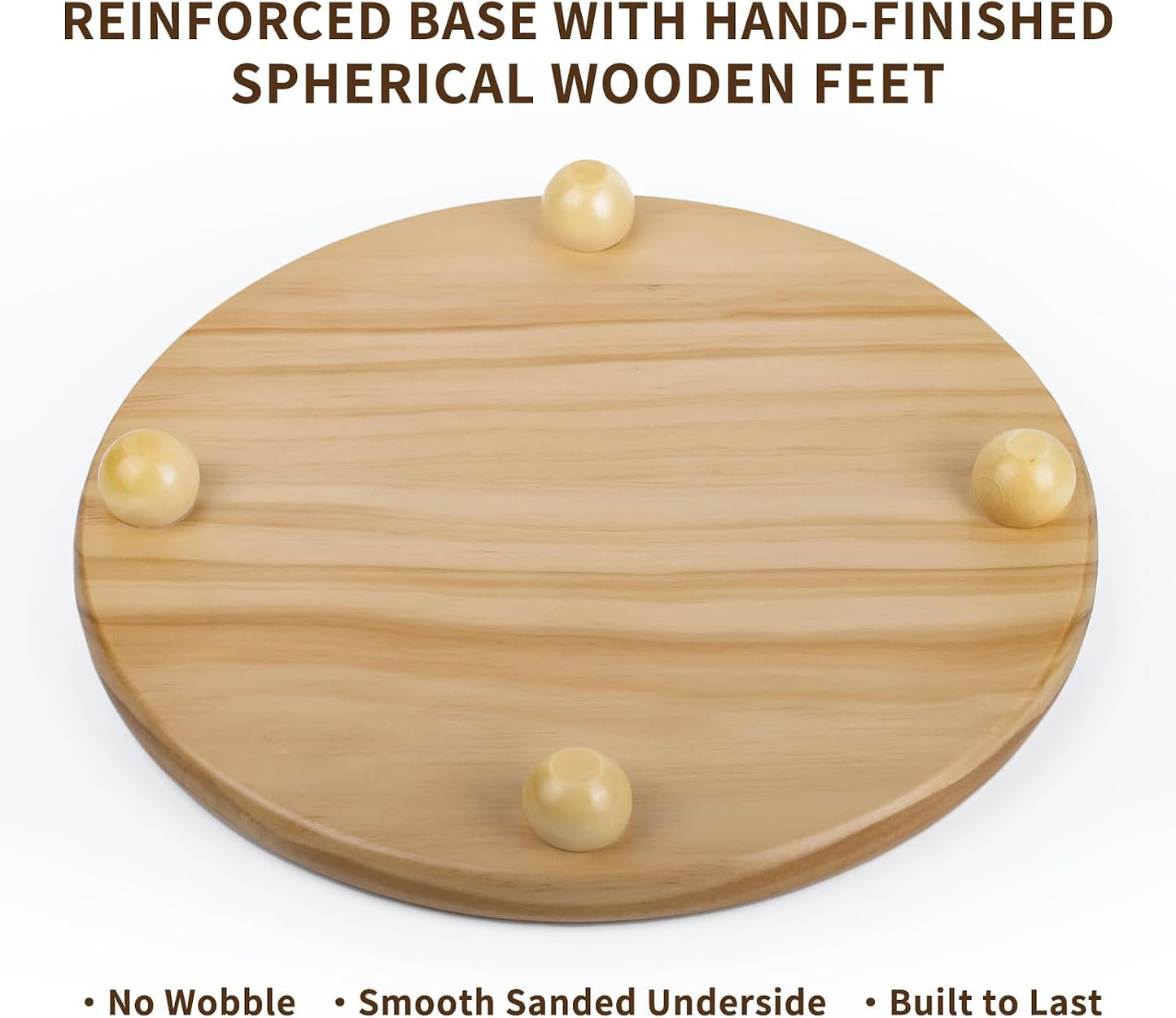 Wood Pedestal Stand / 12" Round Wood Riser