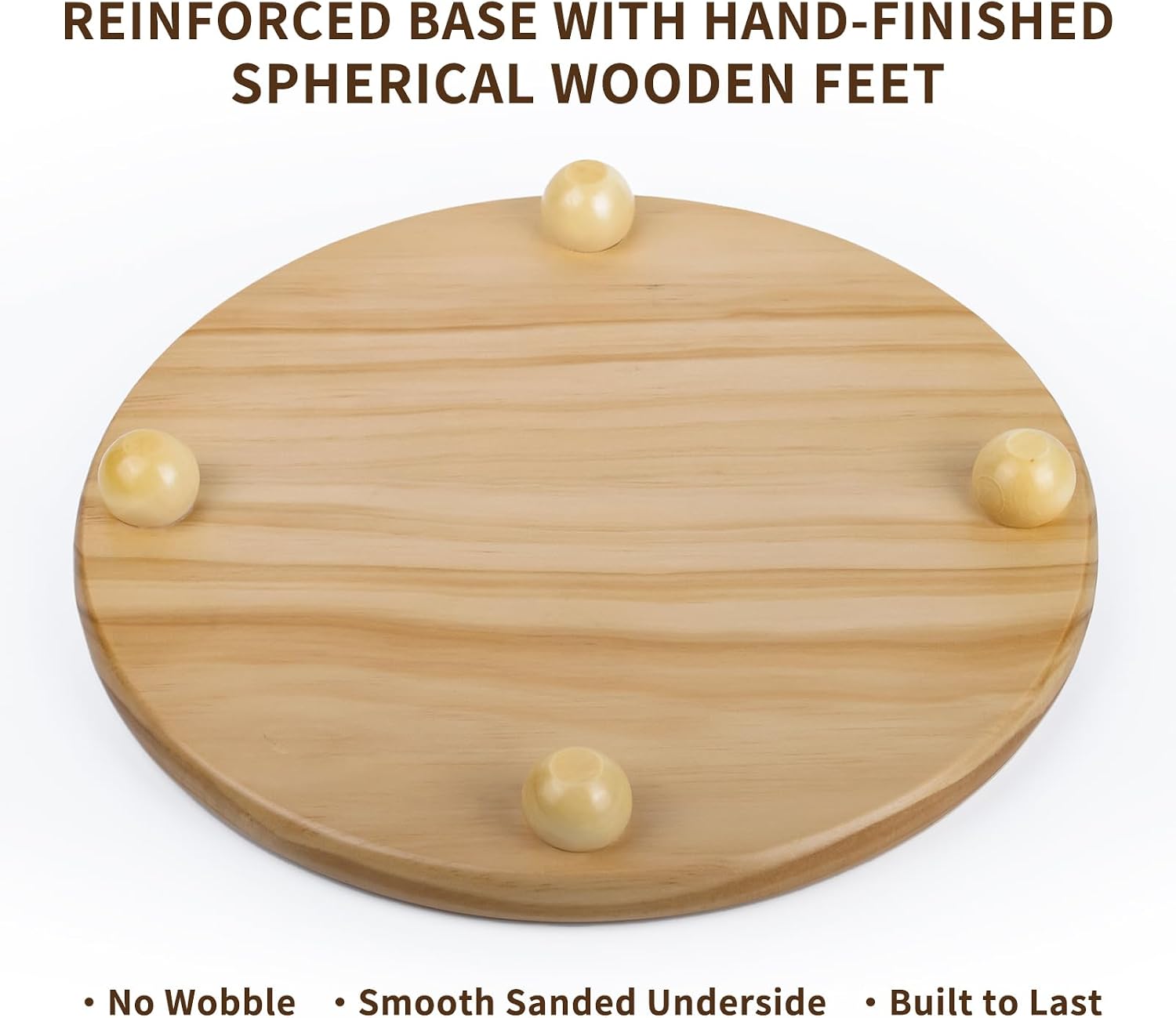 Wood Pedestal Stand / 12" Round Wood Riser