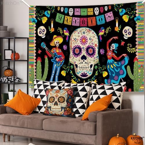 KatchOn Day of the Dead Backdrop 72x44 Inch