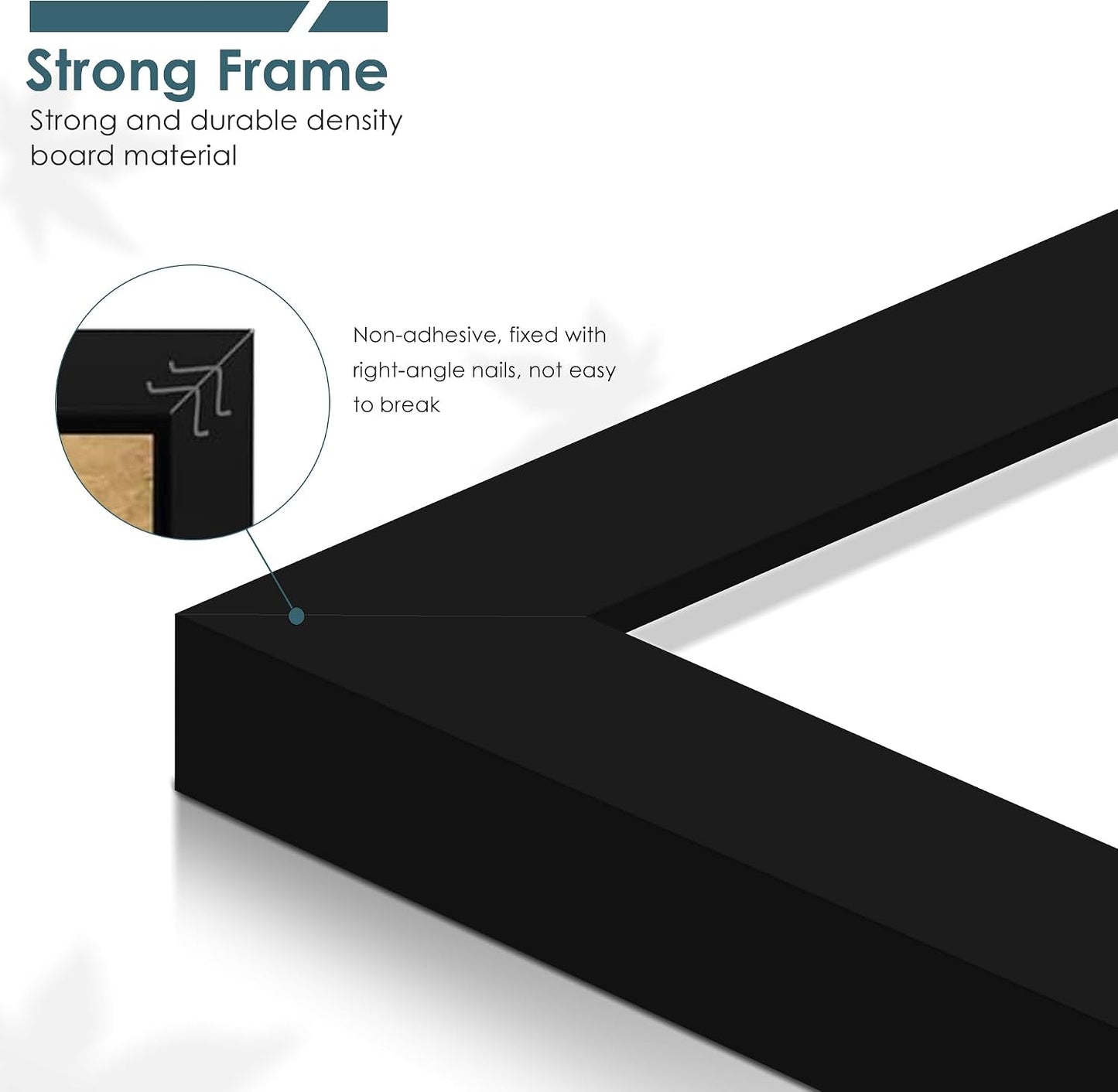 16x20 Picture Frames 5 Pack, Black for Wall Mounting | Horizontal or Vertical Poster Frames 16x20, for Photos, Artwork;