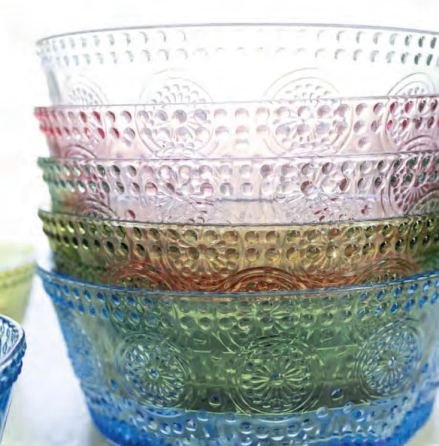 Vintage-Inspired Glass Serving Bowl / Clear Codi / Small 4.75