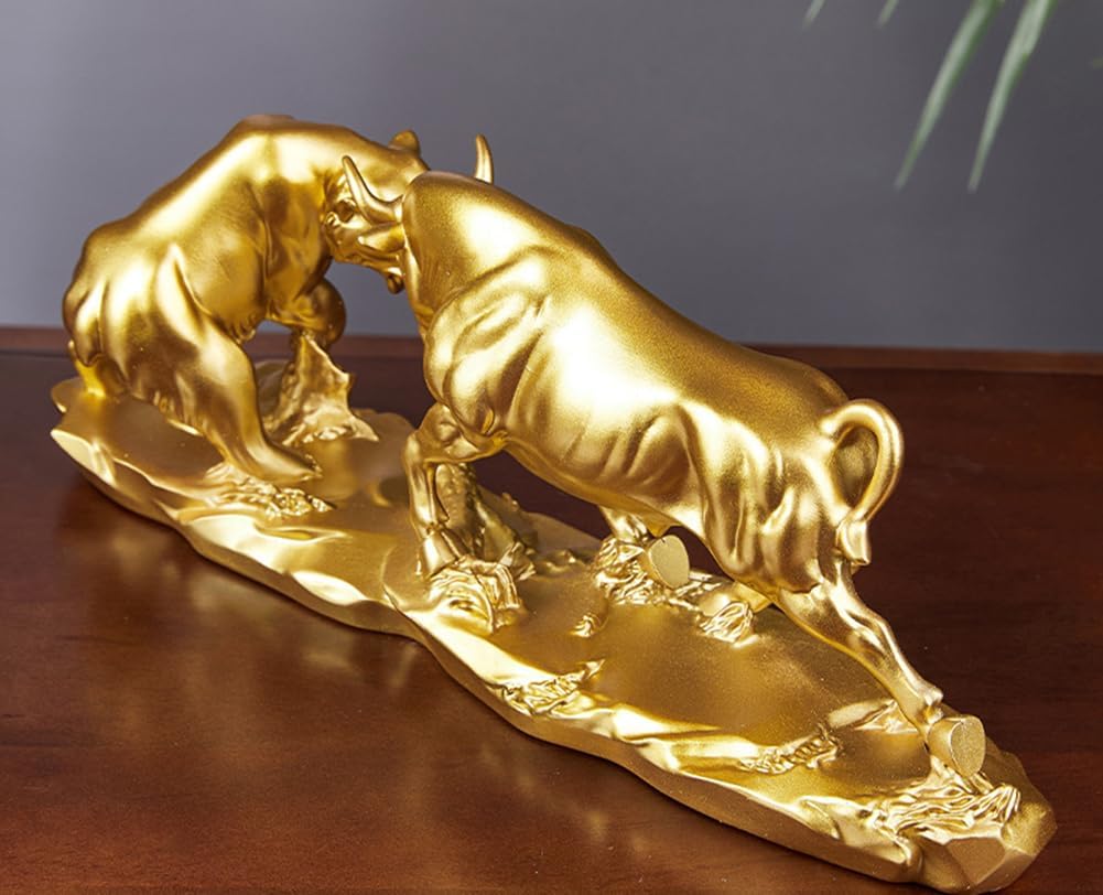 Bull and Bear Statue / Gold