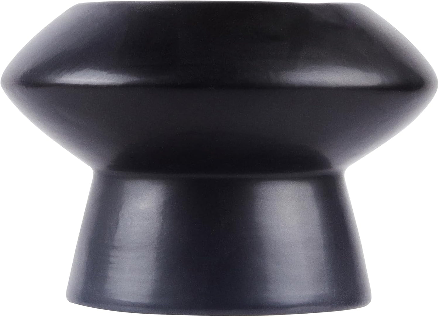 Table Art Flower Vase / Black / Mushroom, 5 3/4