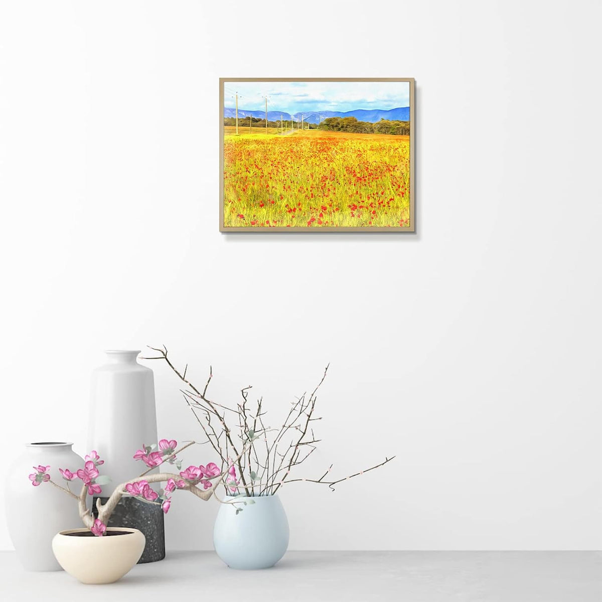 Golden State Art 11x14 Collage Frame w/Mat for 5 4x6 Photos Gold 2 Pack | Aluminum Picture Frame with Real Glass Front