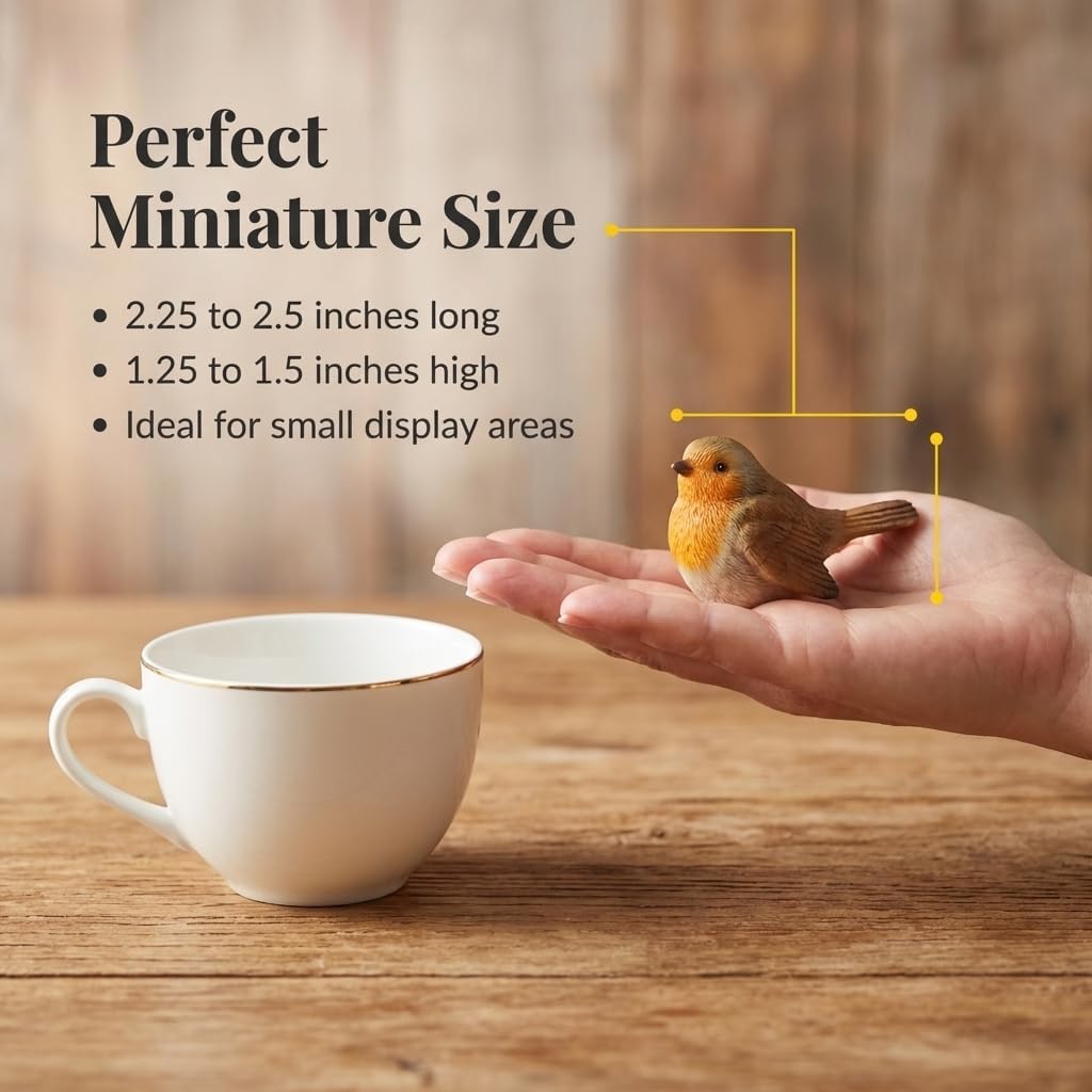 Mini Songbird Figurines / Set of 4