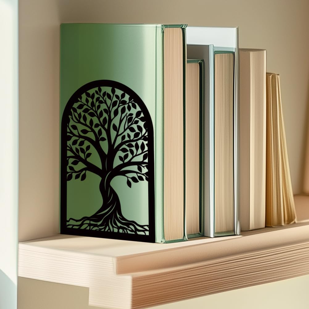 Trees Metal Bookends for Desk / Tree / Black