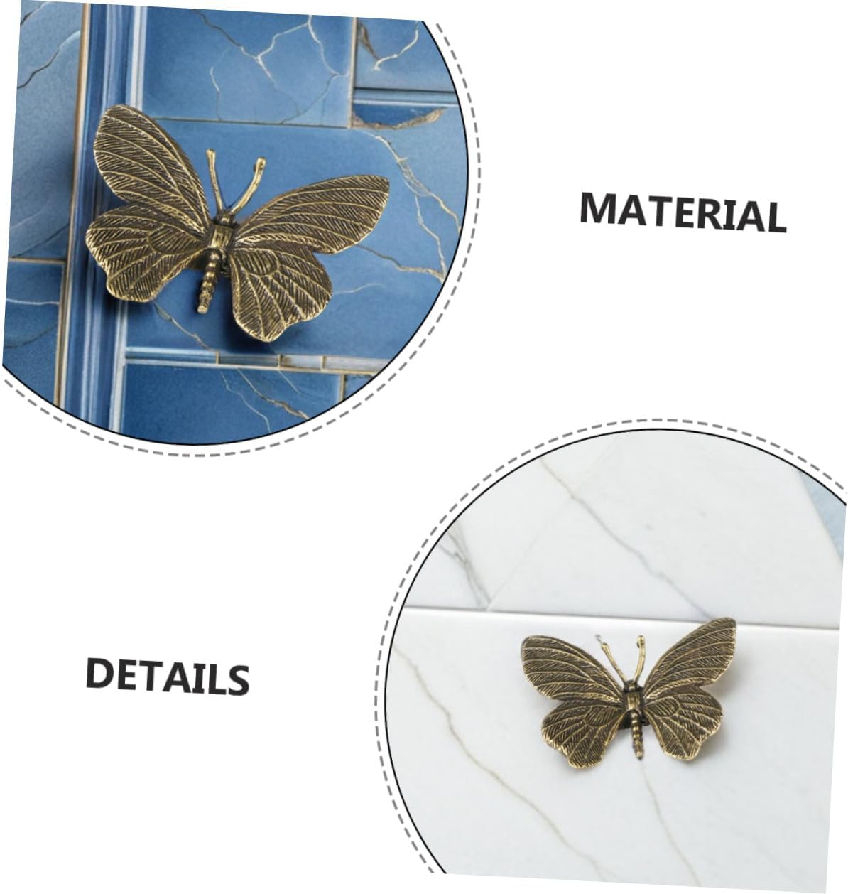 Brass Butterfly Statues / Retro Butterfly Figurine