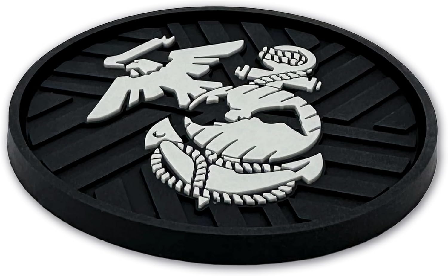 Officially Licensed US Corps Insignia Textured 3D Automotive Religious Silicone Coasters / Marine