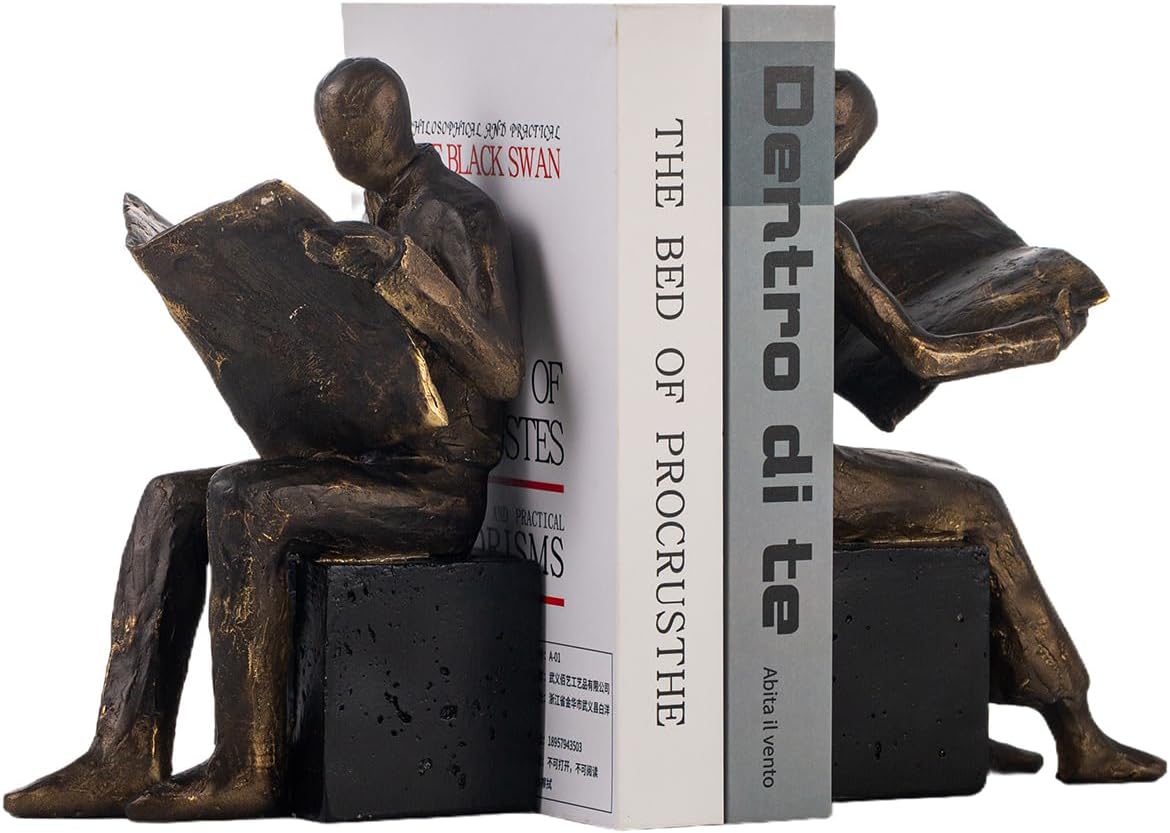 Decorative Bookends / Heavy Duty Book Holder Non-Slip / Newspaper Reader