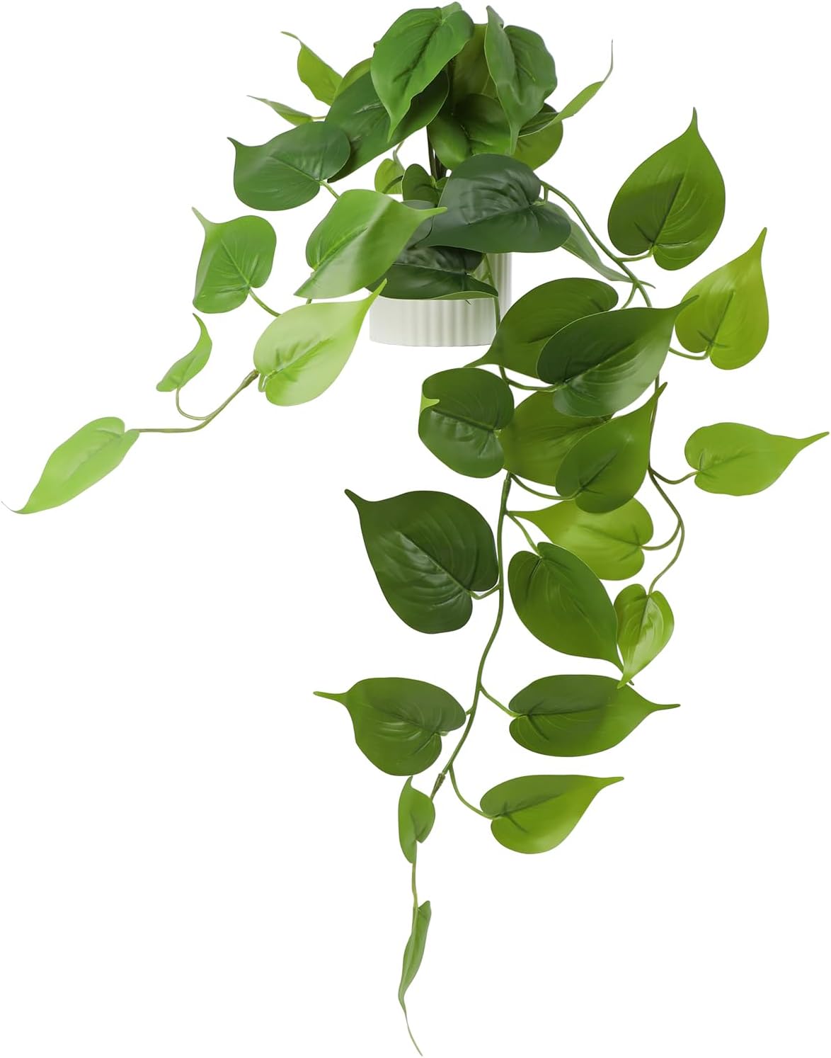 Waipfaru Fake Hanging Plants, 4Pcs Faux Ivy Pothos Vines Greenery
