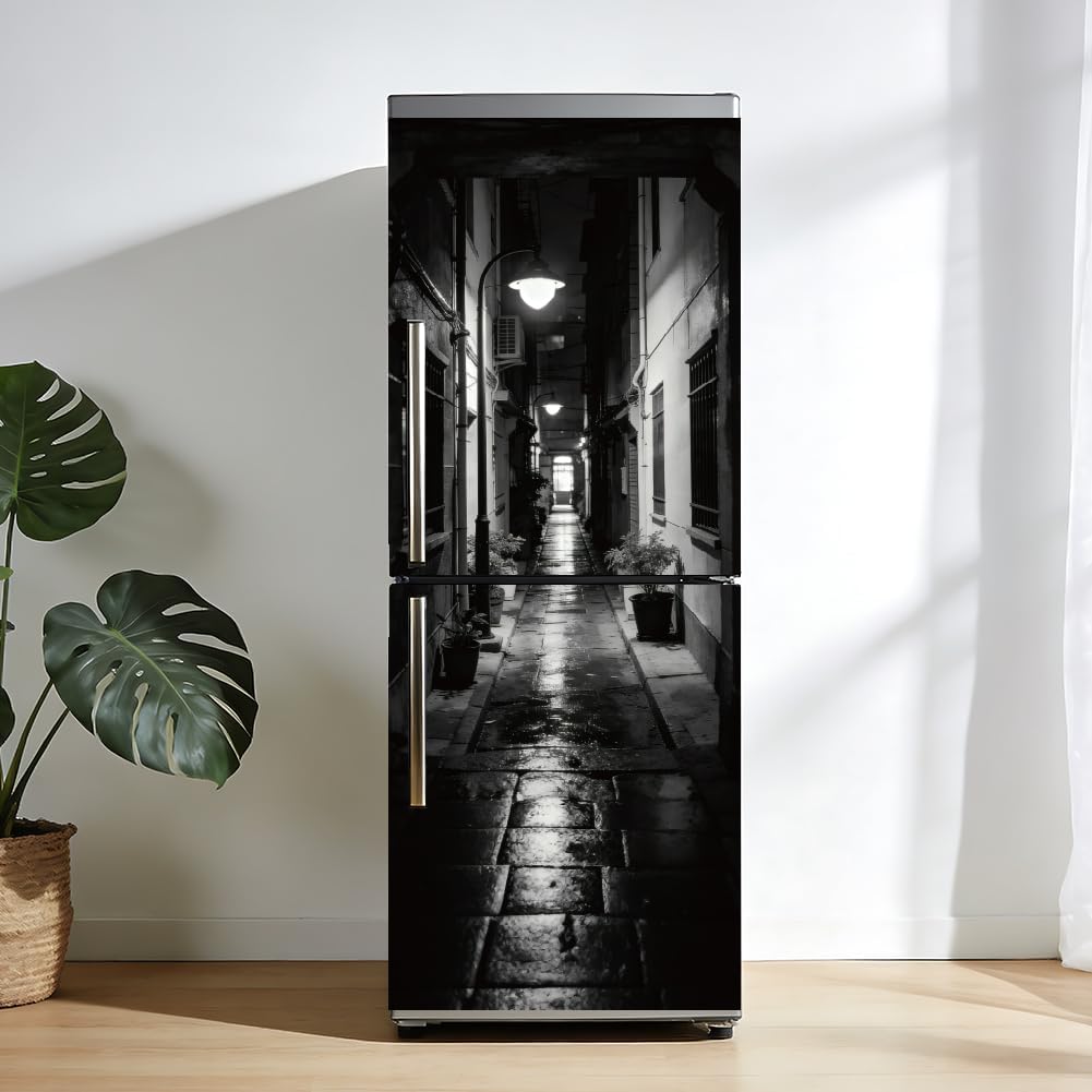 3D Self-Adhesive Door Sticker / Urban Streets / 31.5 x 78.7 / Set of 2