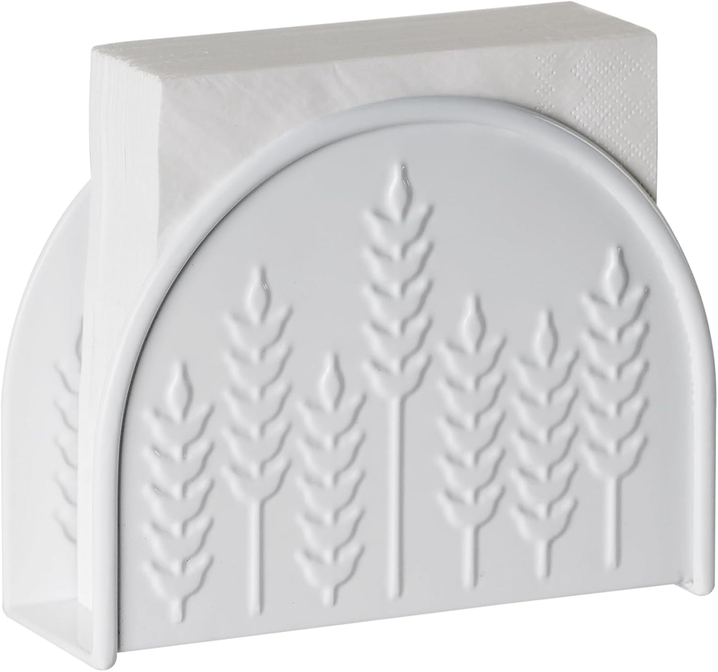 White Napkin Holder / Ear of Wheat White