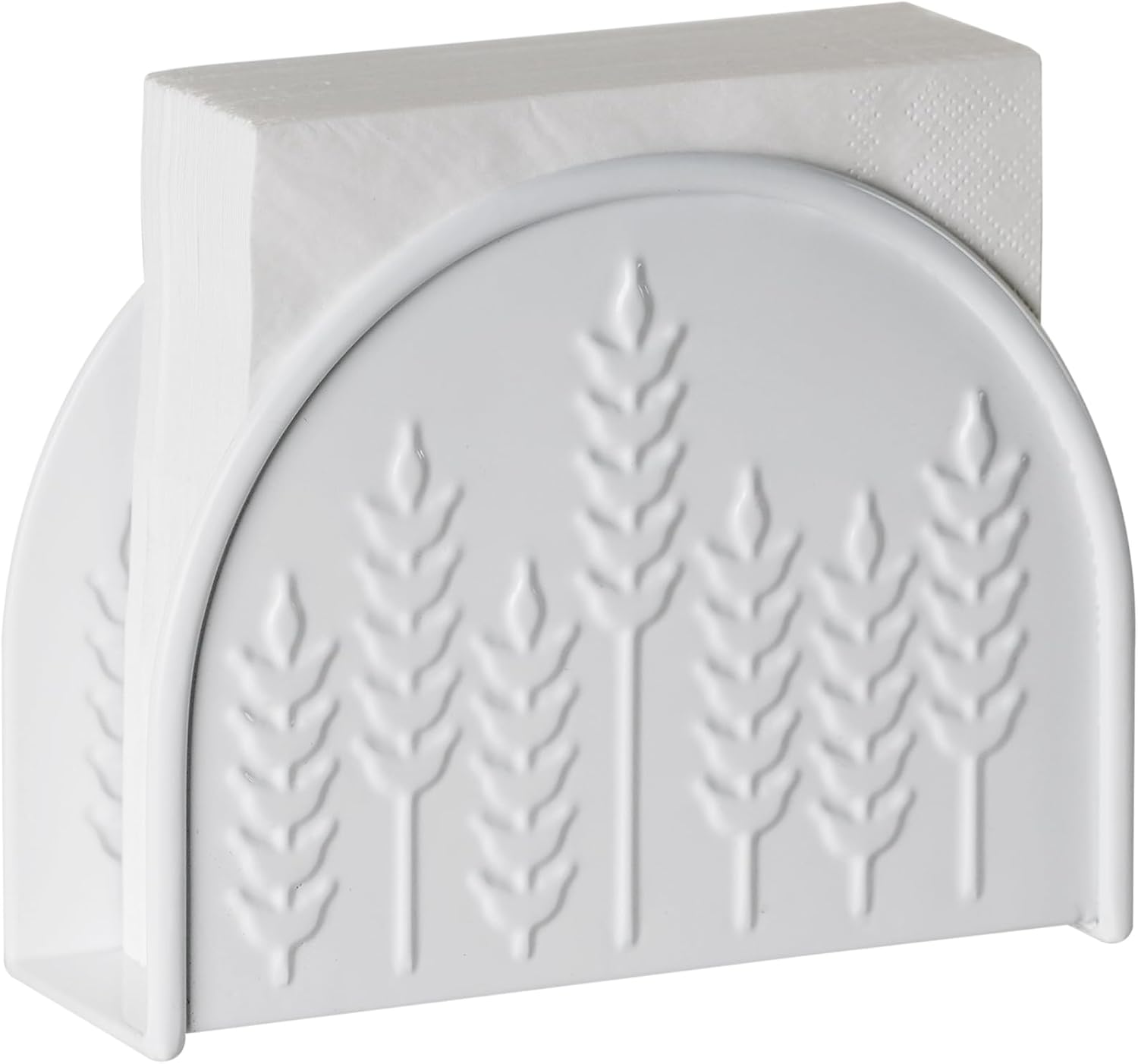 White Napkin Holder / Ear of Wheat White