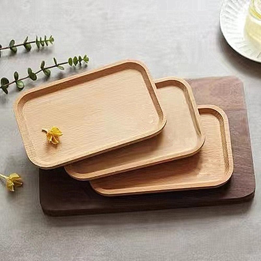 Serving Platter Tray / Wood / 8 x 5 / Set of 6