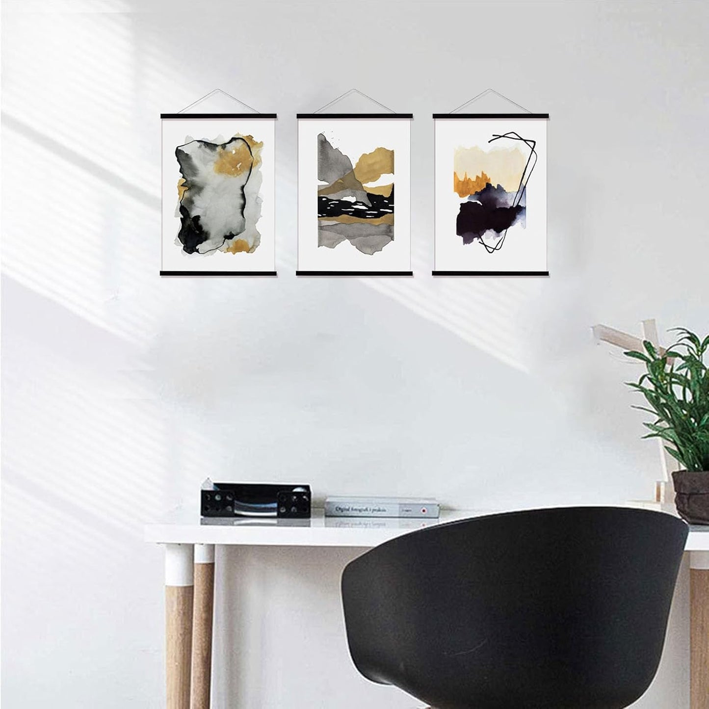 FALAMON 3 Pack Magnetic Poster Hanger Frame, 24x36 24x18 24x40 24x30 Magnet Poster Frame for Posters, Prints, Photos
