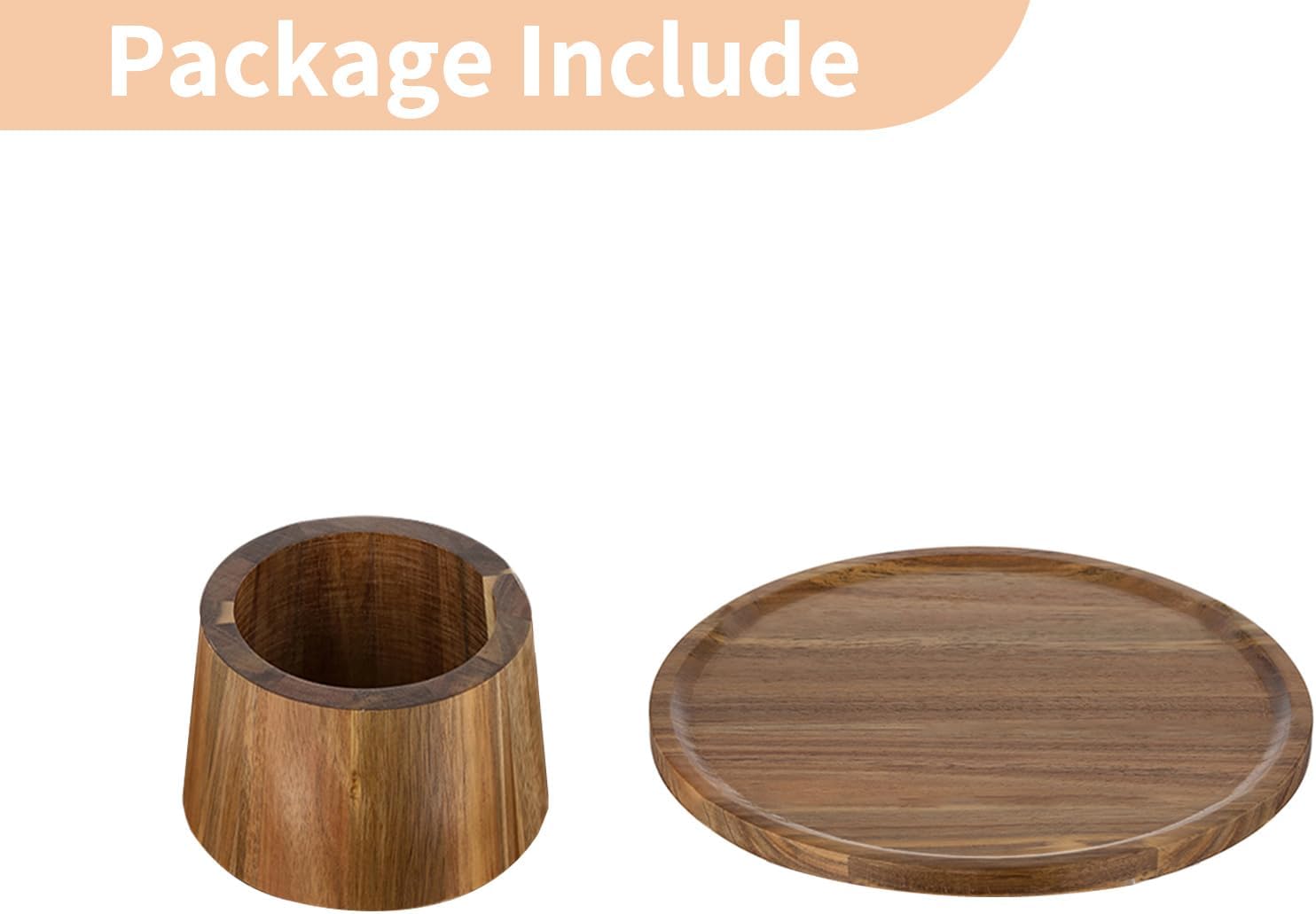 Wood Cake Stand Cupcake Stand / 7.6" Diameter / 7.6 Inch
