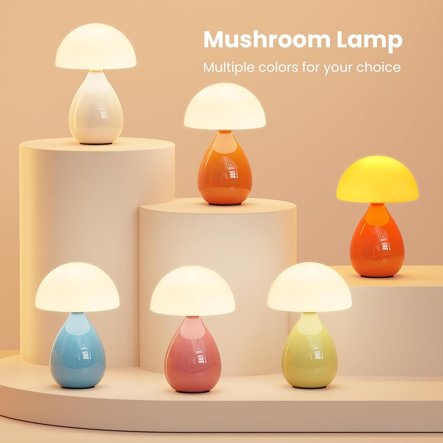 Small Light Dimmable / White Orange