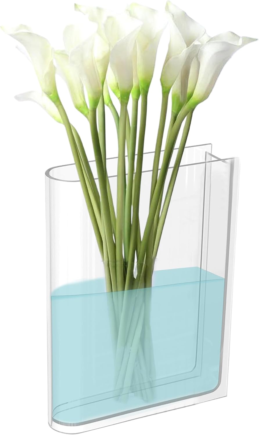 Acrylic Book Vases for Flowers / Set of 2
