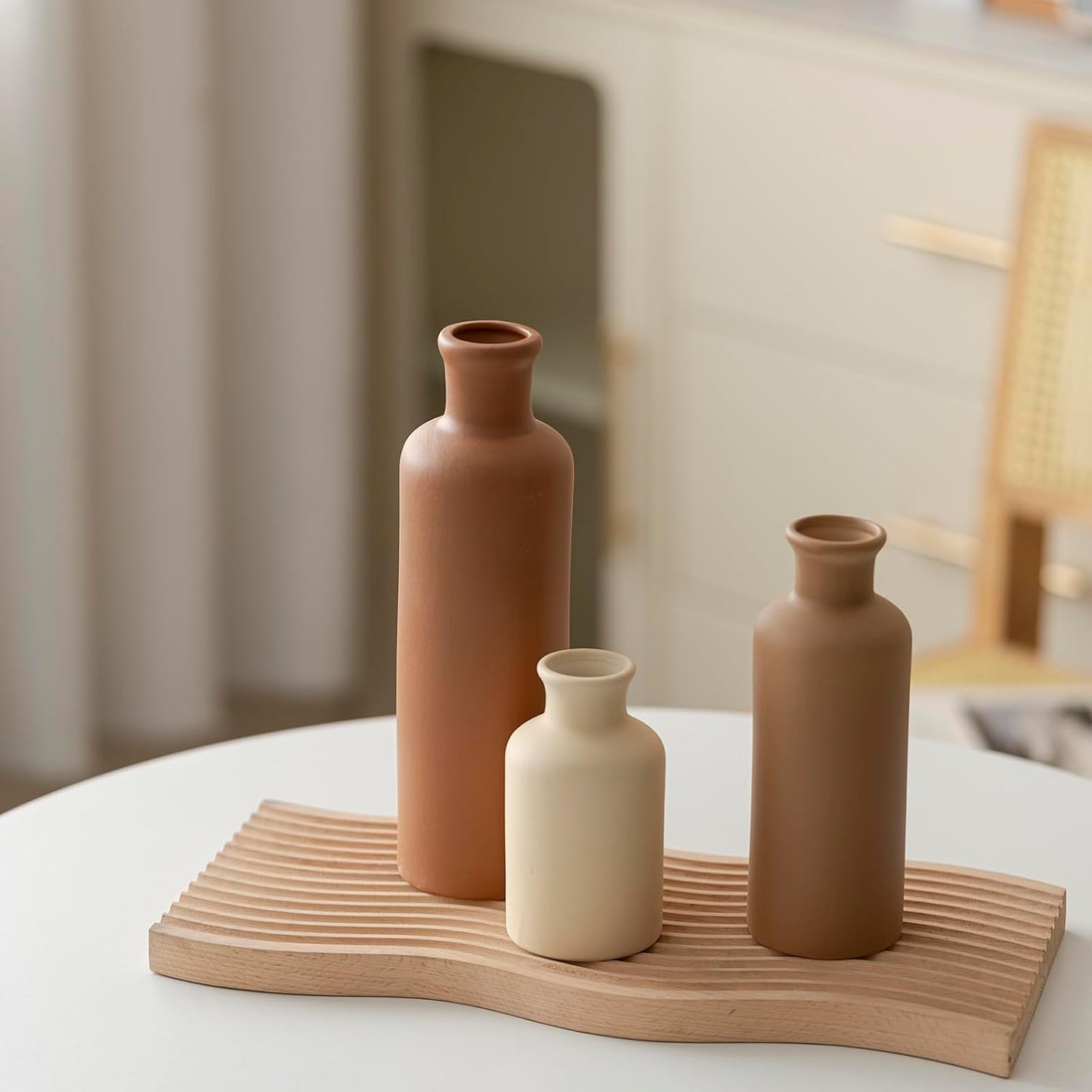 Modern Ceramic Vase / Coffee Mix / Set of 3
