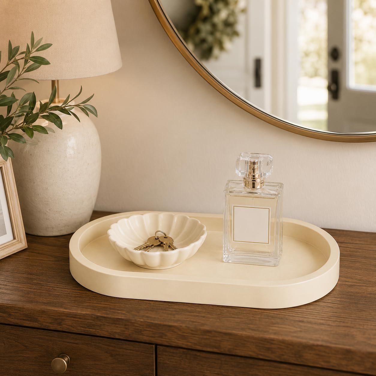 Soap Tray / Vanity Tray / 10.1 x 5 x 1 / Beige