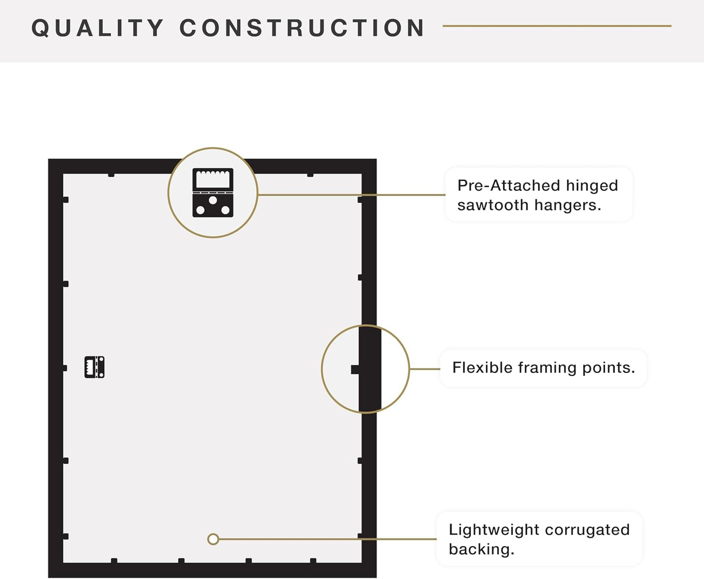 MCS Foundation Poster Frame, 18x24, Black Traditional, 1-Pack | Foundation Collection Poster Frame For Photos & Art