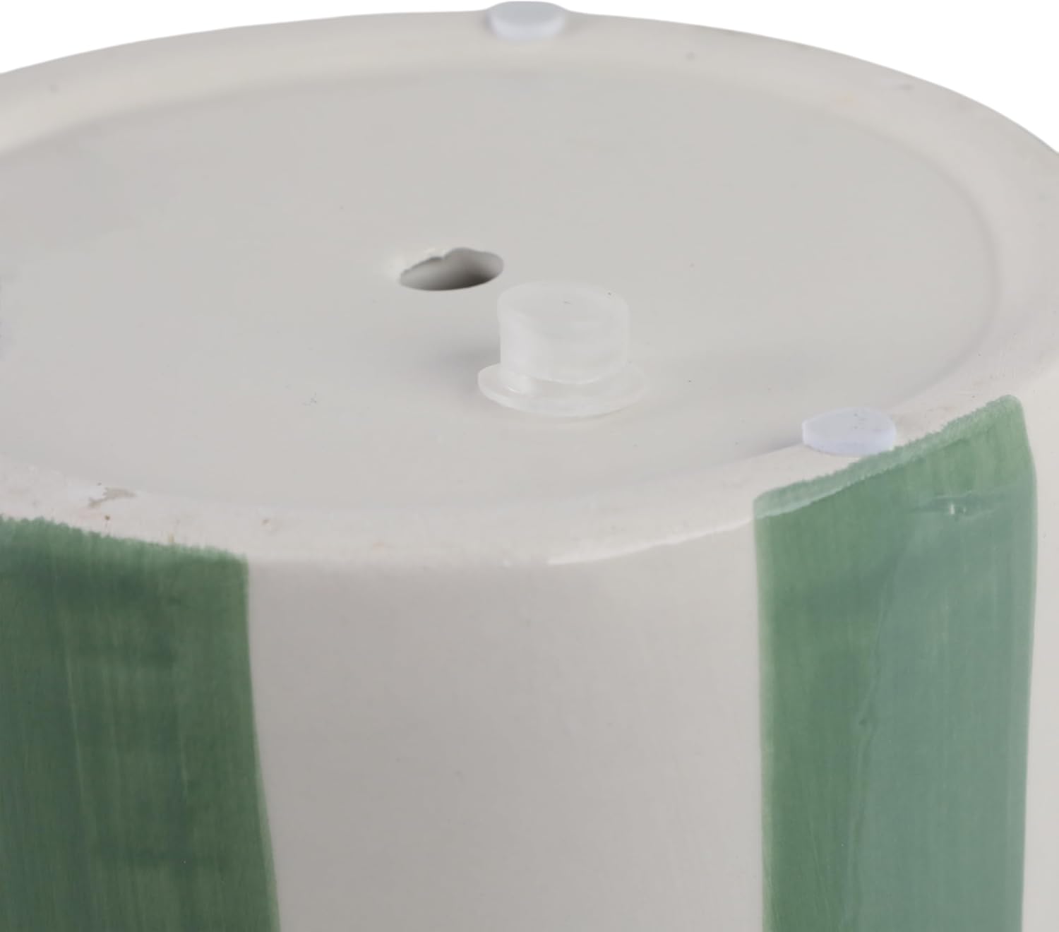 Ceramic Planter Pots / 6"L x 6"W x 6"H and 8"L x 8"W x 7"H / Green