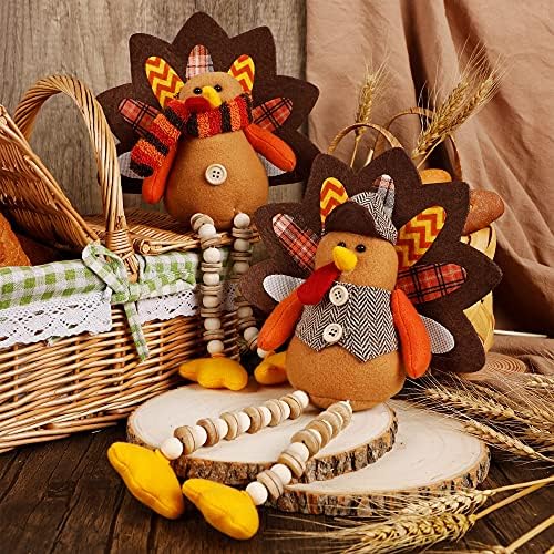FORUP 14 Inch Turkey Thanksgiving Decoration for Home Autumn Fall Thanksgiving Harvest Decorations