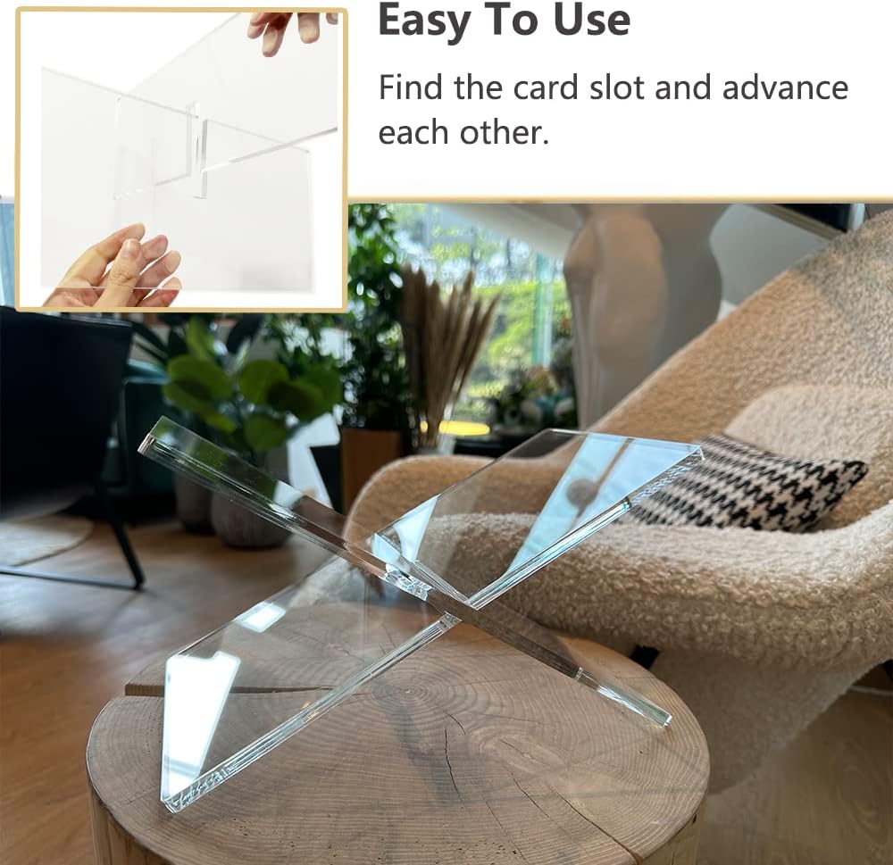 Modern Open Book Holder for Cookbooks / Clear