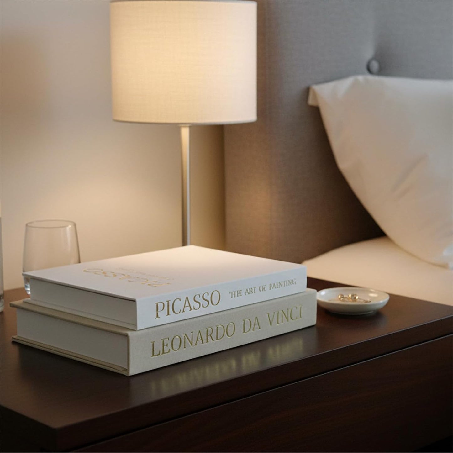 Neutral Linen Books / Picture Frame Set